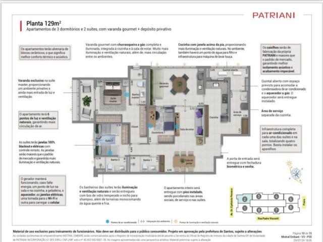 #3126 - Apartamento para Venda em Santos - SP - 3