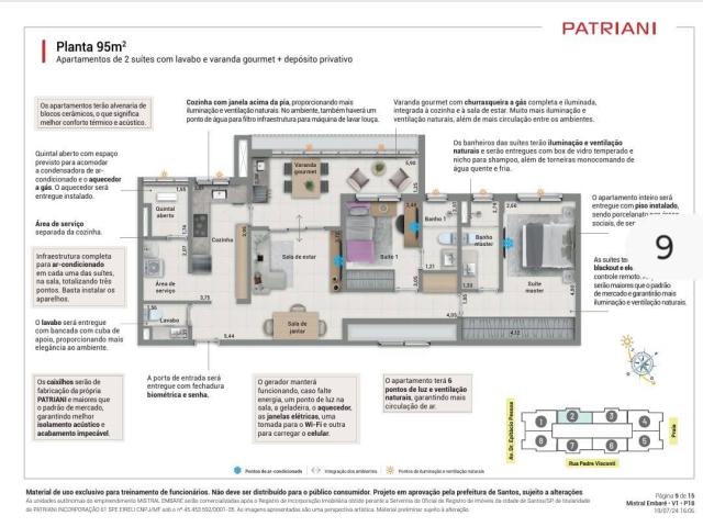 #3126 - Apartamento para Venda em Santos - SP - 2