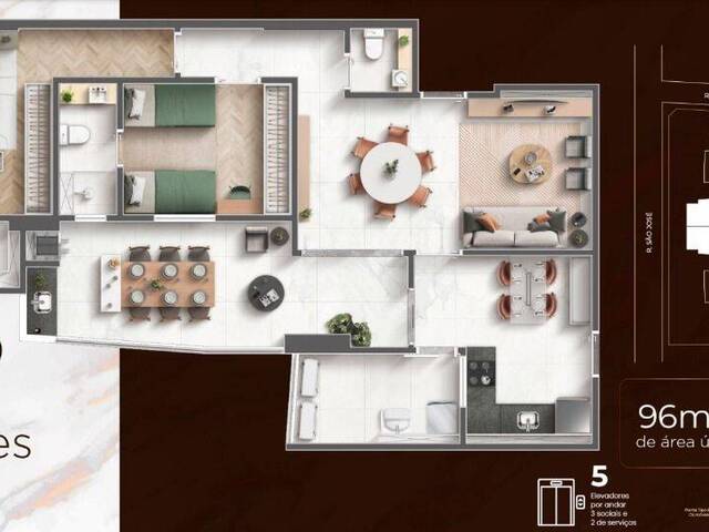 Apartamento para Venda em Santos - 2